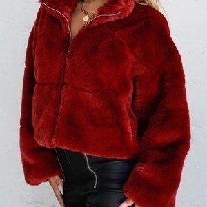 Faux Fur Puffer Jacket